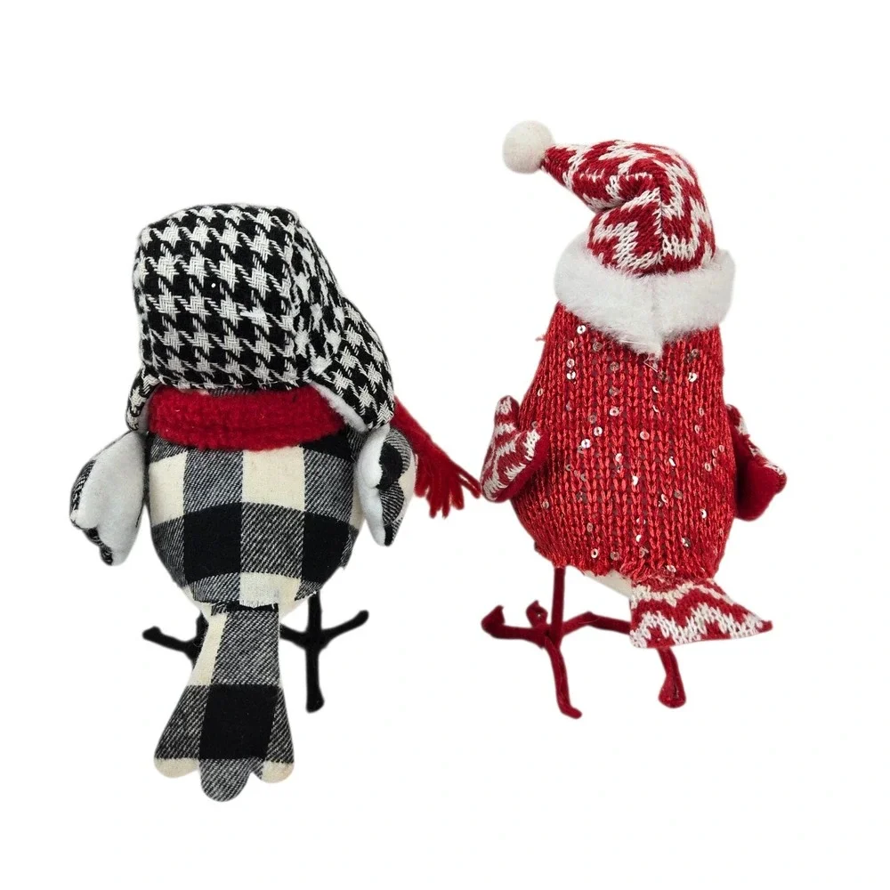 2 Target Wondershop Featherly Friends Birds Christmas Winter Hats & Scarves EUC